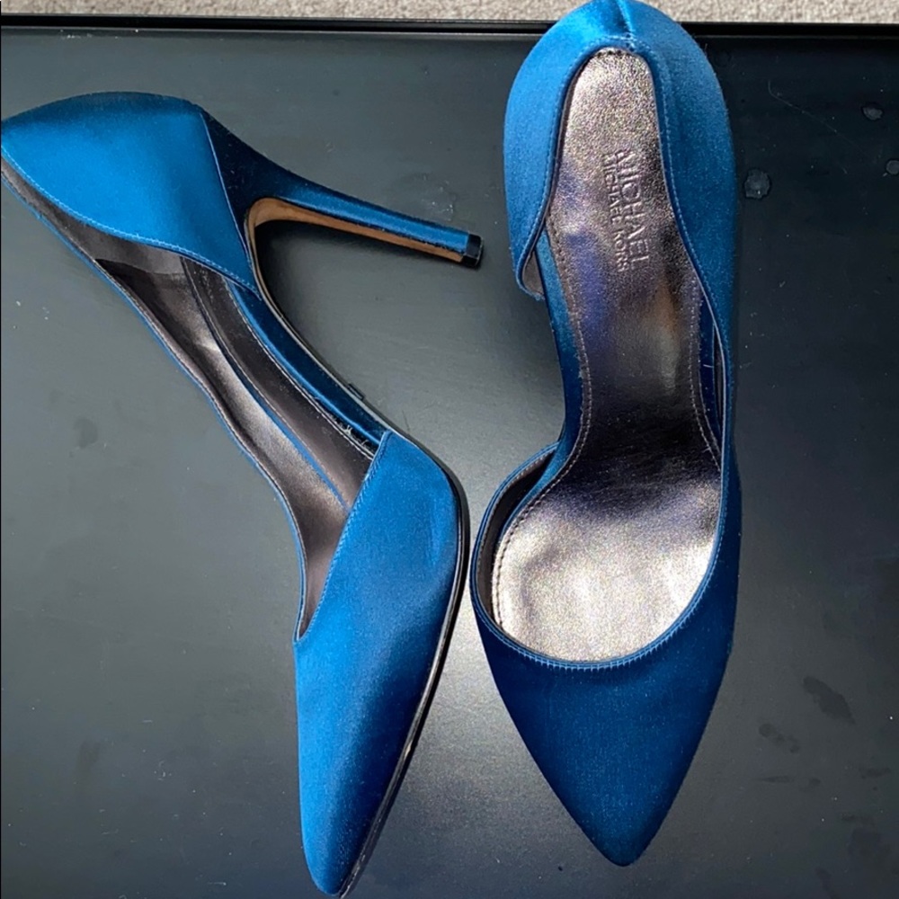 Michael Kors Blue Satin Heel